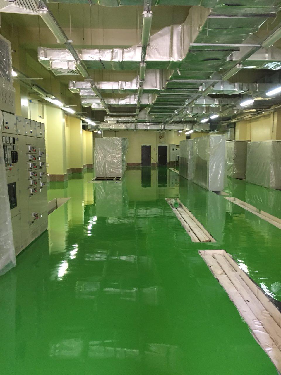 کفپوش اپوکسی آنتی استاتیک سبز